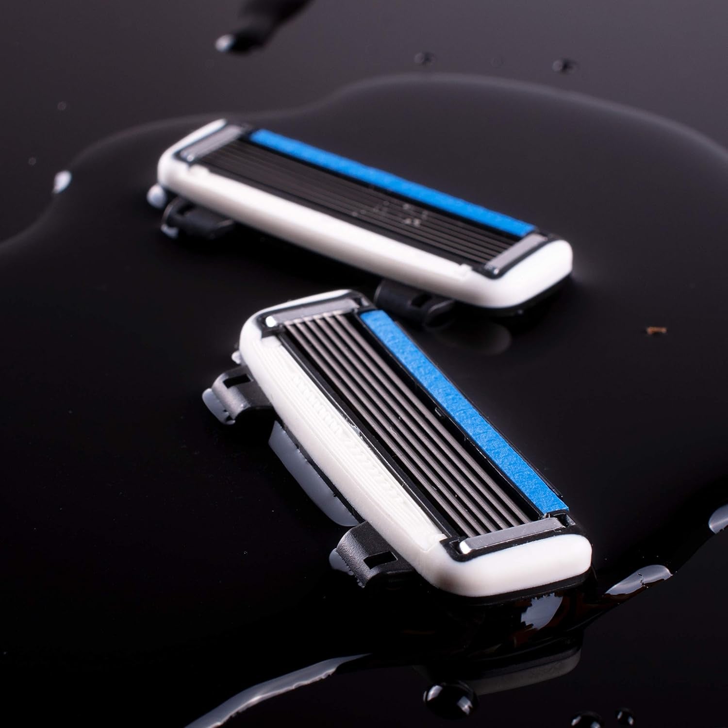 Men'S HB6 Refill Shaving Razor Blades - 6 Stainless Steel Blades for No Tugging or Pulling, Shave Less, Works for Face, Body, and Scalp (4 Blades) 1 Pack
