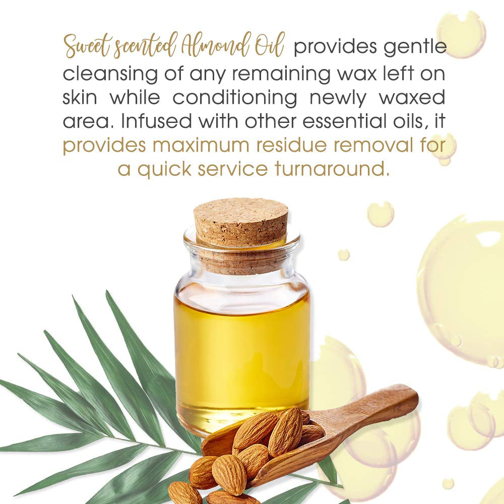 Release Wax Residue Remover Oil, Post Wax Treatment, 16 Oz | Quickly Removes Sticky Residue after Hair Removal, Ideal for Face and Body Waxing Aftercare Skin Cleanser
