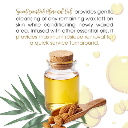 Release Wax Residue Remover Oil, Post Wax Treatment, 16 Oz | Quickly Removes Sticky Residue after Hair Removal, Ideal for Face and Body Waxing Aftercare Skin Cleanser