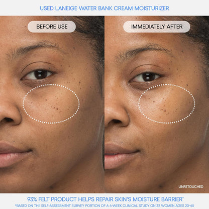 LANEIGE Water Bank Blue Hyaluronic Acid Cream Daily Face Moisturizer: Hydrating Korean Lightweight Face Cream with Ceramides & Squalane for Lasting Deep Hydration & Skin Barrier Support