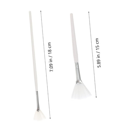 2Pcs Facial Mask Applicator Brush Dual-Sided Tools for Smooth Application of Skincare and Beauty Products Easy to Clean Durable Bristles for All Face Shapes